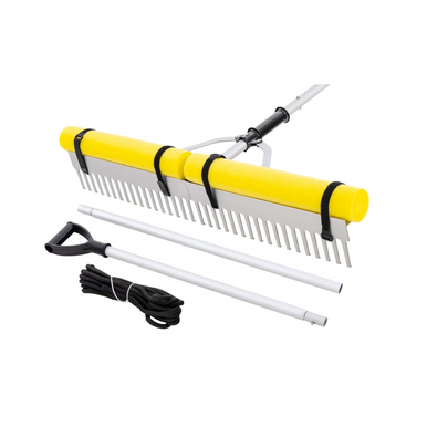 Costway 2-in-1 Floating Aquatic Weed Cutter Rake with Foam Floats