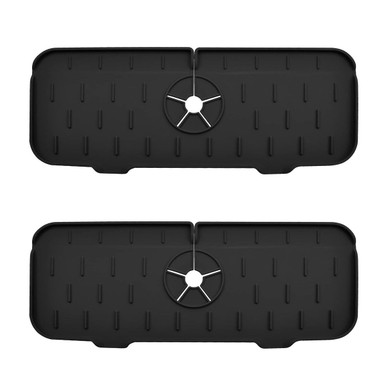 Silicone Kitchen Sink Faucet Splash Guard (2-Pack)