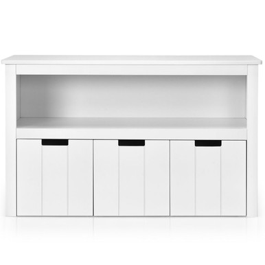 Kids' Toy Storage Cabinet 3-Drawer Chest with Wheels
