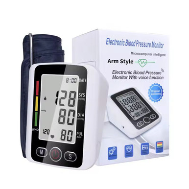 Arm-Style Electronic Blood Pressure Monitor with Voice Function