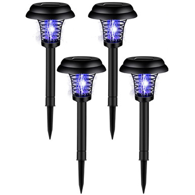 Solar Bug Zapper and Light (4-Pack)
