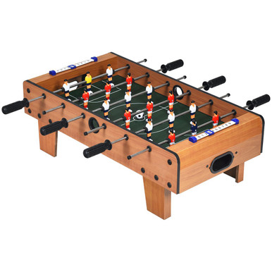 Costway Mini Foosball Table 27" Soccer Game Table with 2 Football