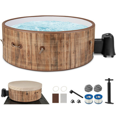 72-Inch Inflatable Hot Tub Spa with 120 Air Jets