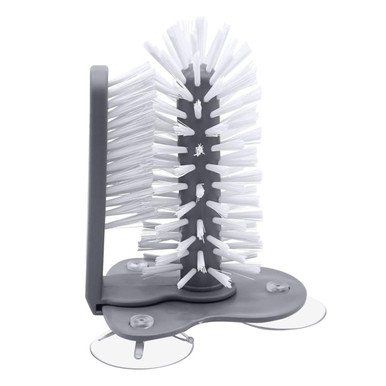 Water Glass Cleaning Brush with Suction Base