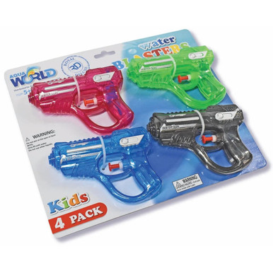 Aqua World™ Water Blasters, 4 ct.