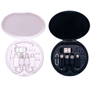 Zummy Multifunction Cable Set with USB Type C Cable - Black