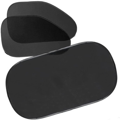 Zone Tech® 3-Piece Car Side And Rear Window Cling-on Sun Shades, SS0023