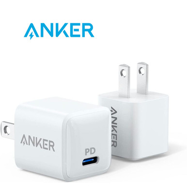 Anker Powerport PD Nano 20W USB-C Fast Wall Charger (2-Pack)