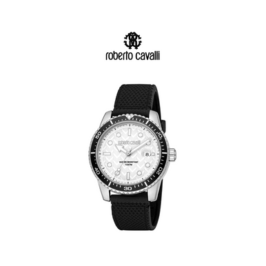 Roberto Cavalli Men's Classic Silver Dial Watch