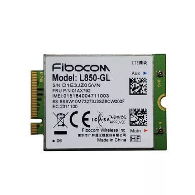 ThinkPad Fibocom L850-GL LTE CAT9 M.2 WWAN Netcom Module, 4XC0R38452