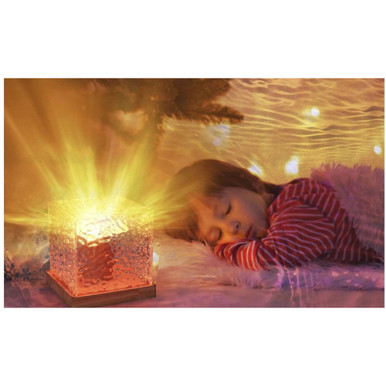 16-Color Ocean Wave Projector Light Cube with Remote