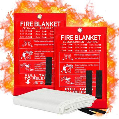 40 x 40-Inch Emergency Fire Blanket (2-Pack)
