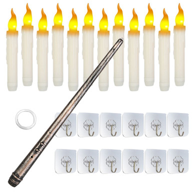 iMounTEK® Halloween LED Floating Candles with Remote Control Wand