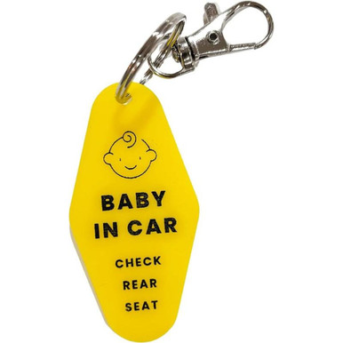 Safe 'Baby in Car' Reminder Keychain (2-Pack)