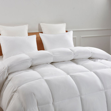 Serta Goose Feather and Down Fiber Comforter - Feather & Down Fiber Comforter - King