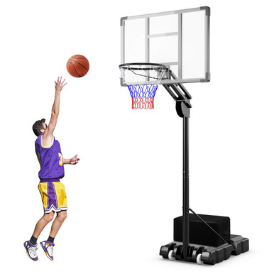 Adjustable Basketball Hoop with Wheels