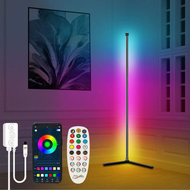 Smart Color-Changing LED Floor Lamp with Remote Control (1- to 4-Pack) - 4-Pack