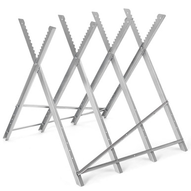 220-Pound Heavy-Duty Portable Foldable Steel Sawhorse