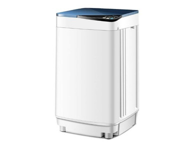 Full-Automatic 10lb UV Disinfecting Light Washing Machine - White and Blue