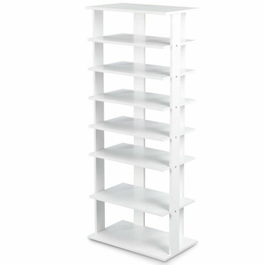 7-Tier Wooden Patented Shoes Storage Stand Rack Organizer