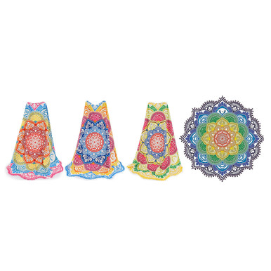 60-Inch Large Round Mandala Beach Picnic Towel - Purple