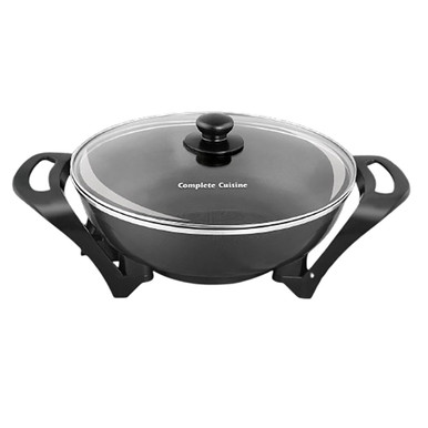 13-Inch Electric Wok with Glass Lid