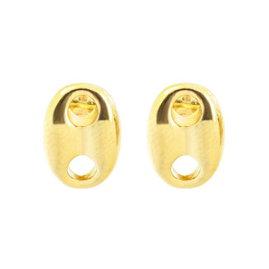 14K Gold Overlay Mariner Stud Earrings