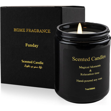 Natural Soy Candle with Essential Oils, 7 oz. (4-Pack) - Frost Berry