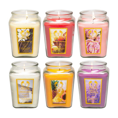 Toccata Aroma Scented Candles in a Diamond Jar, 18 oz.
