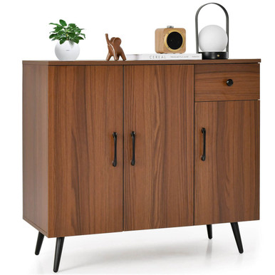 3-Door Buffet Cabinet with Pull-out Drawer