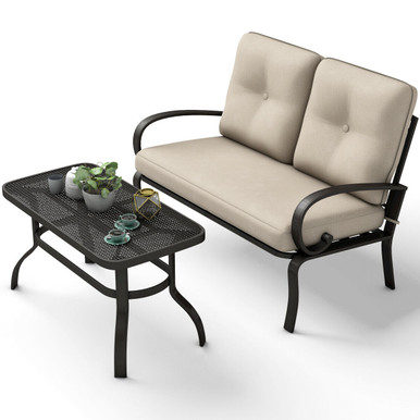 Outdoor Patio Love Seat Set (2-Pieces)