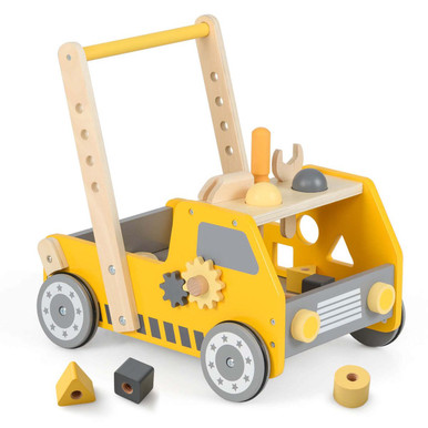2-In-1 Montessori Wooden Baby Walker