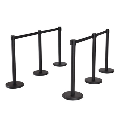 Retractable Belt Stanchion Queue Poles