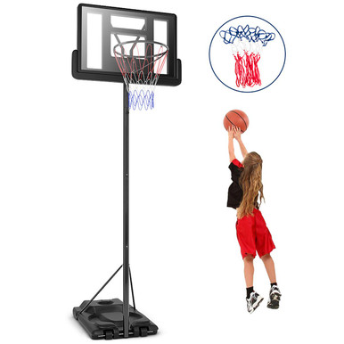 Height-Adjustable Portable Basketball Hoop System
