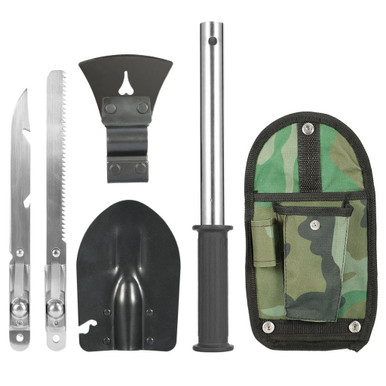 iMounTEK® 6-in-1 Survival Tool with Axe, Shovel, Knife & More