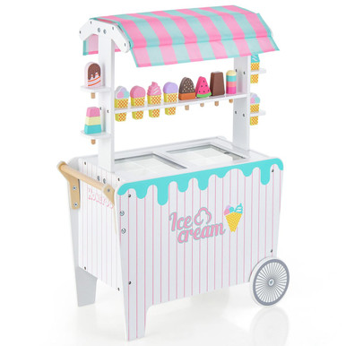 Kid's Ice Cream Cart Food Truck Play Set with Accesories