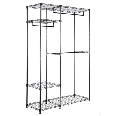 Portable Steel Closet Organizer - 48" x 18" x 71"