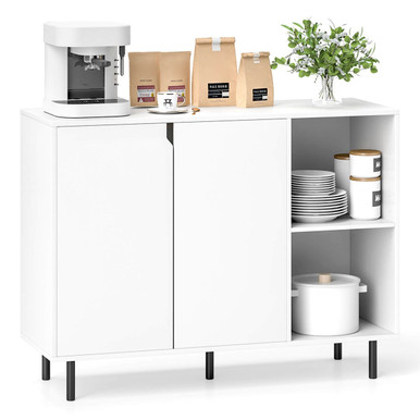 Kitchen Sideboard Buffet with Adjustable Shelves