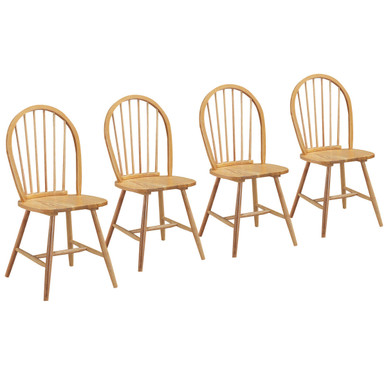 Vintage Windsor Kitchen Dining Side Chair (4-Pack)
