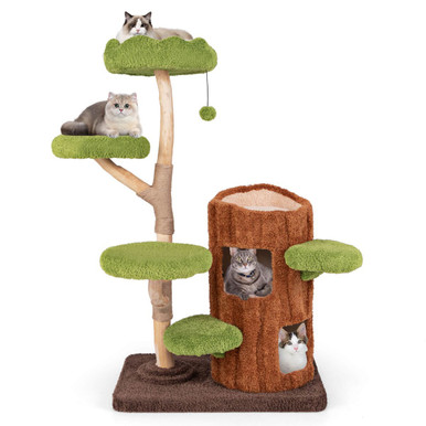Multi-Level Cat Tree with Scratching Posts and Cushions