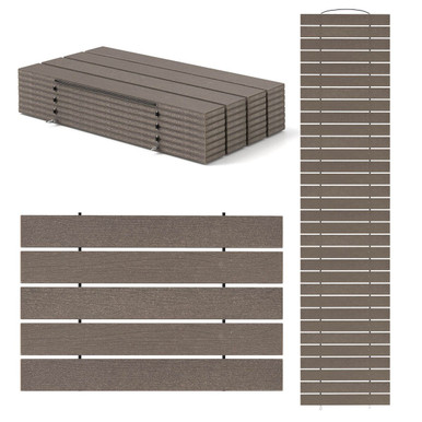 8FT Outdoor Pathway with HDPE Frame - Brown