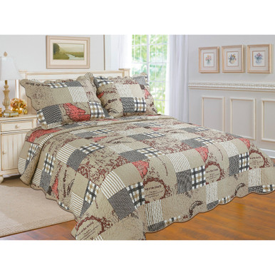 Printed 3-Piece Quilt Set