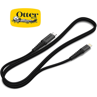 Photos - Cable (video, audio, USB) OtterBox ® 1-Meter Black Lightning to USB-C Fast Charge Cable N251 