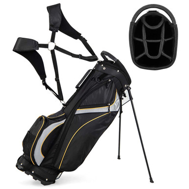 Portable Golf Stand Bag with 8-Way Divider