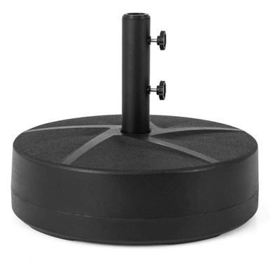 Patio Umbrella Base with Adjustable Knobs and Adapters