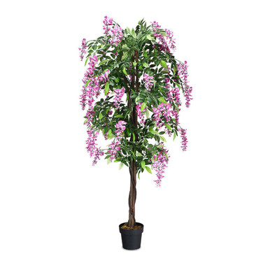 6-Foot Artificial Wisteria Silk Indoor Tree