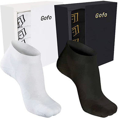 Bamboo Moisture-Wicking No-Show Unisex Ankle Socks (5-Pairs)