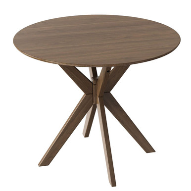 35'' Modern Wood Dining Table with Solid Wood Legs