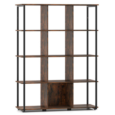 57" 12-Cube Tall Freestanding Bookcase with 2 Anti-Tip KIts