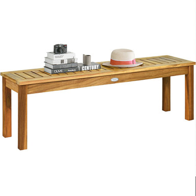 52" Outdoor Acacia Wood Dining Table